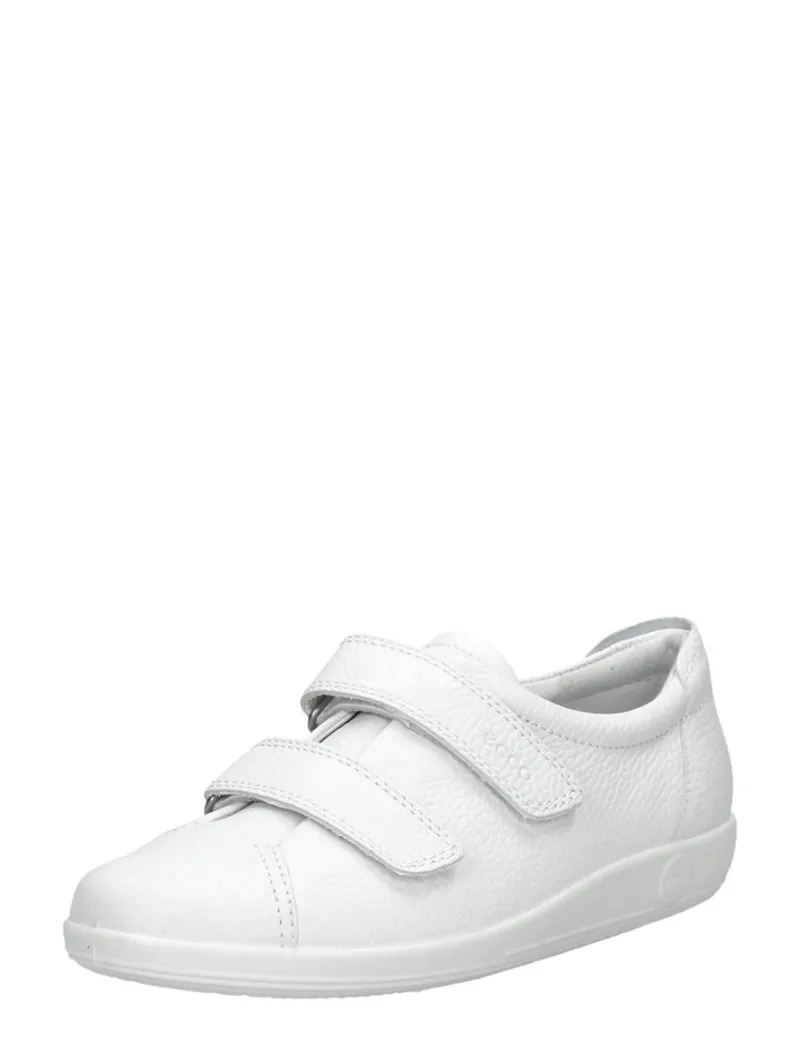 ECCO Soft 2.0, klittenband voor dames in wit, foto 2 van 2