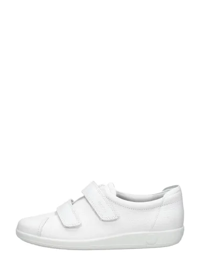 ECCO Soft 2.0, klittenband voor dames in wit, foto 1 van 4