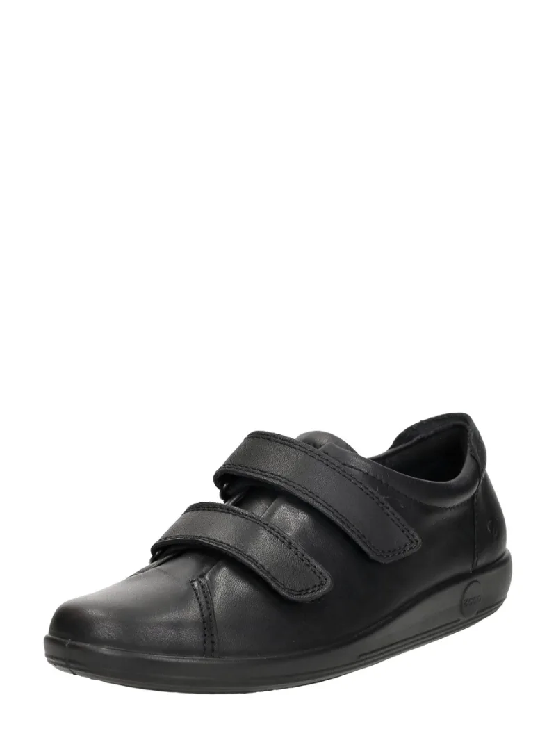 ECCO Soft 2.0, klittenband voor dames in zwart, foto 2 van 2