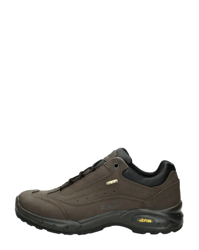 GriSport Travel Low, lage veterschoenen voor dames in donkerbruin