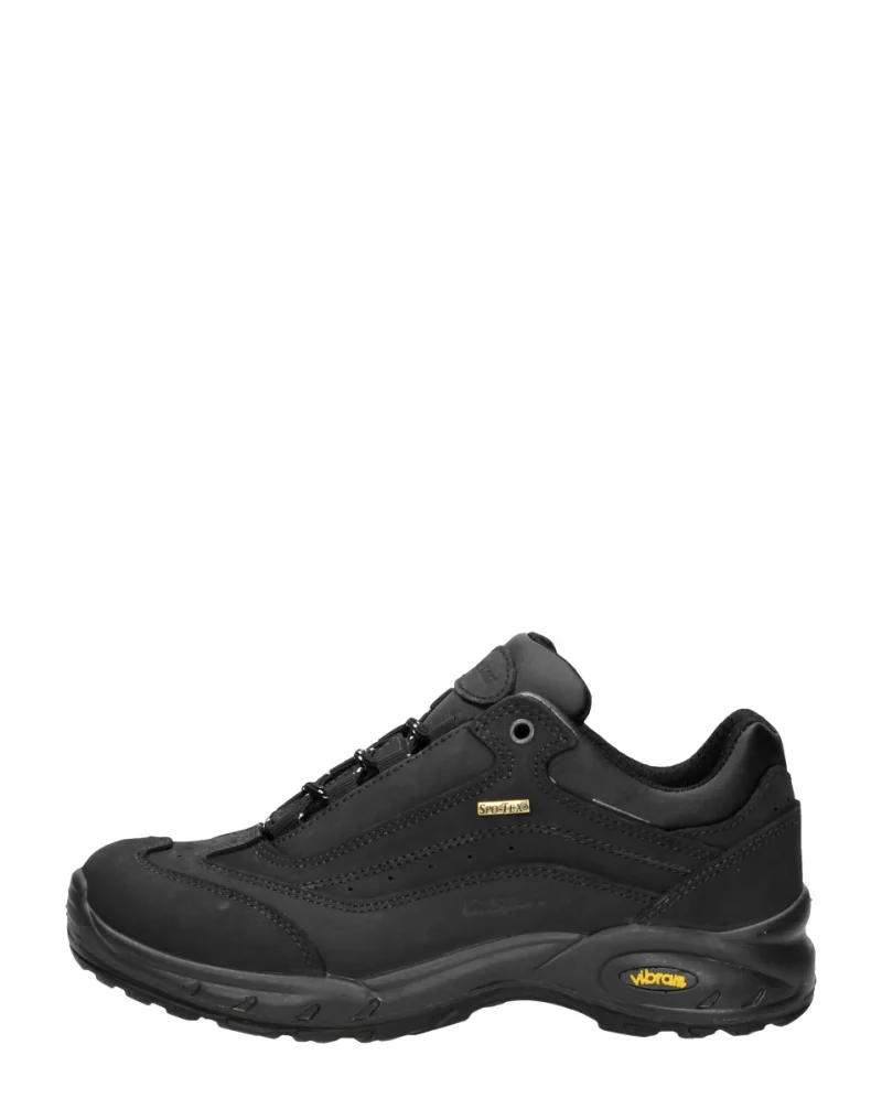 GriSport Travel Low, lage veterschoenen voor dames in zwart