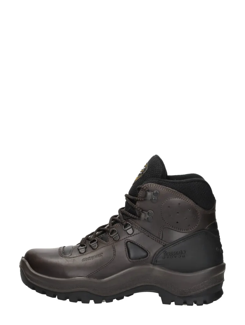 GriSport Sherpa, hoge veterschoenen voor heren in donkerbruin