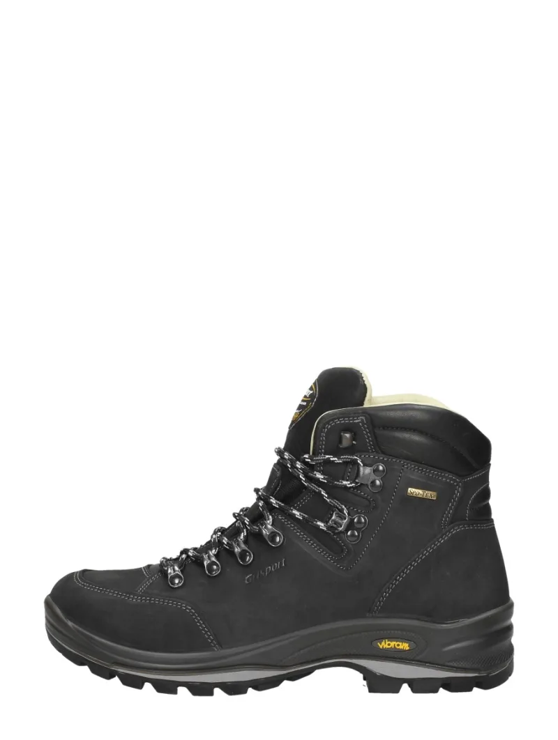 GriSport Anden, hoge veterschoenen voor heren in zwart