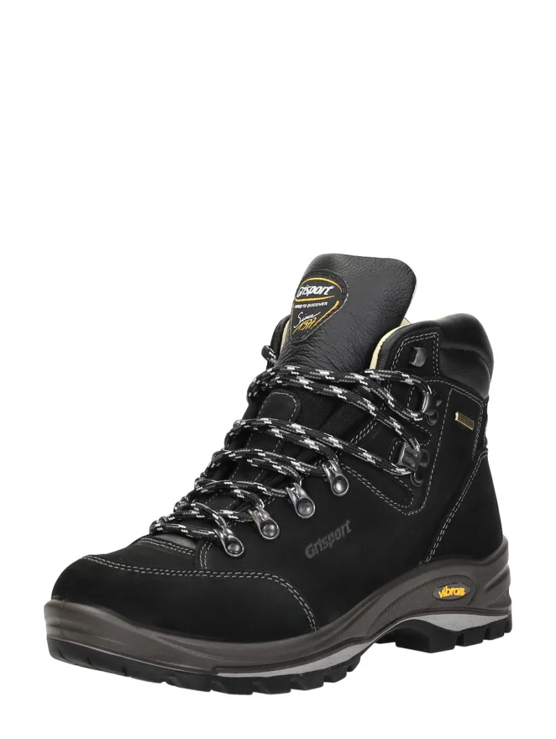 GriSport Anden, hoge veterschoenen voor dames in zwart, foto 2 van 2