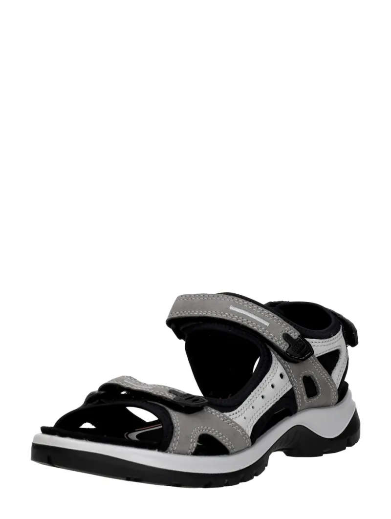 ECCO Offroad Licht Grijs, sandalen plat voor dames in lichtgrijs, foto 2 van 2
