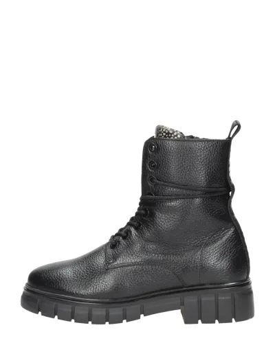 Maruti Tyler Leather, hoge veterschoenen voor dames in zwart, foto 1 van 4