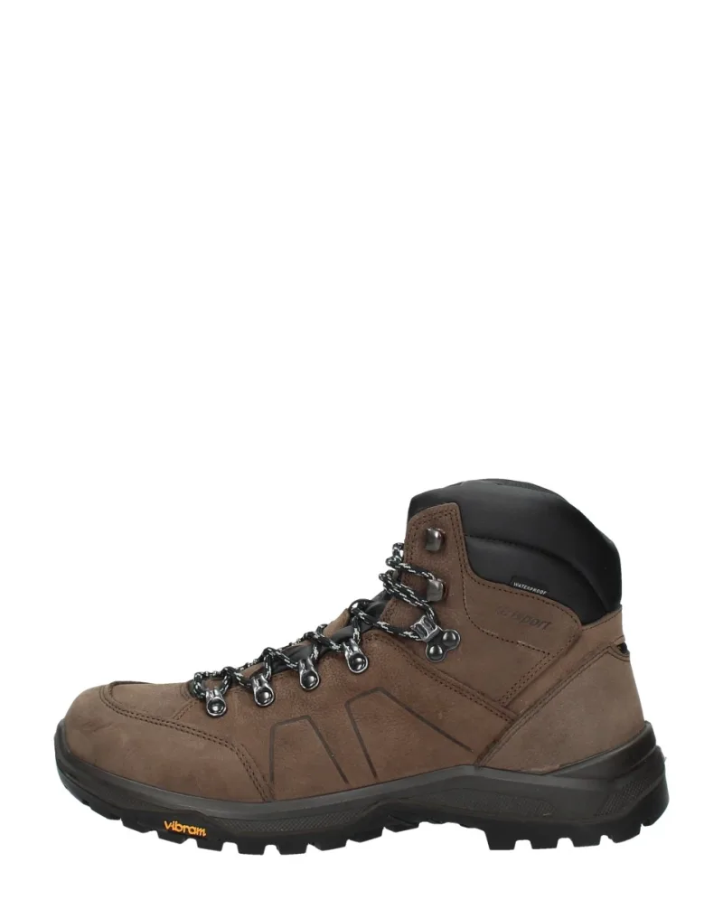 GriSport Utah Mid, hoge veterschoenen voor heren in cognac