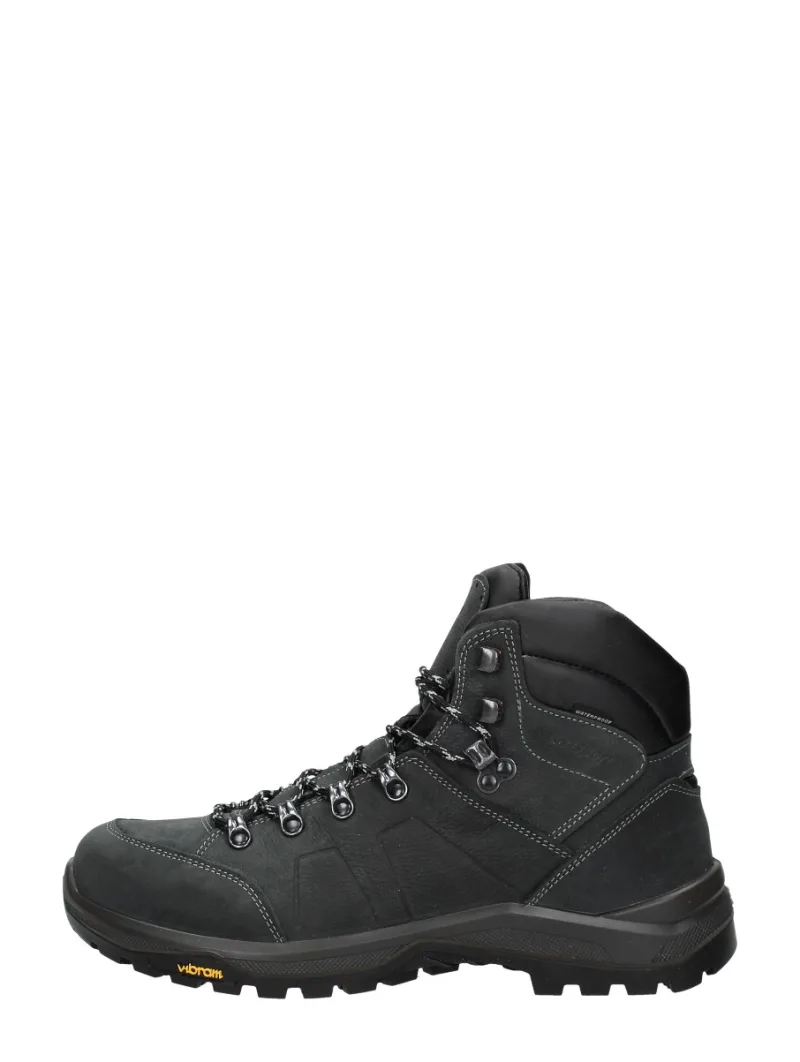 GriSport Utah Mid, hoge veterschoenen voor heren in donkergrijs
