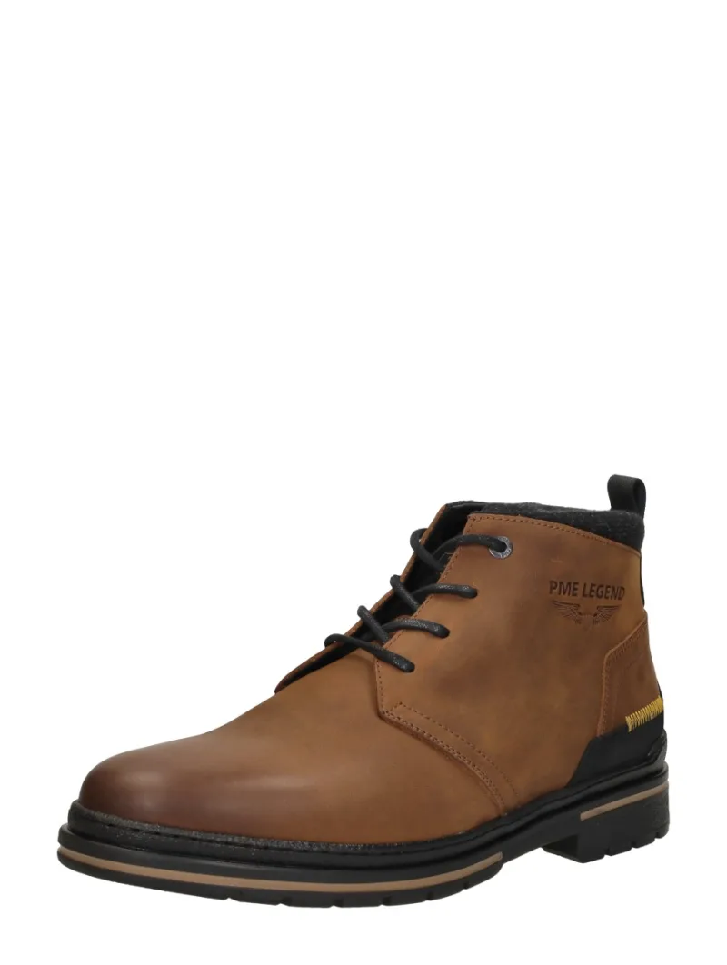 PME Legend Fleetman, hoge veterschoenen voor heren in cognac, foto 2 van 2
