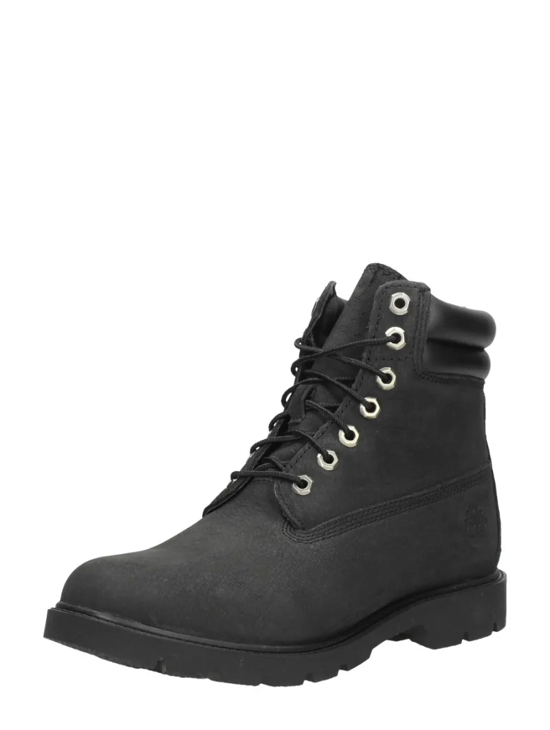 Timberland 6in Water Resistant Basic, hoge veterschoenen voor heren in zwart, foto 2 van 2