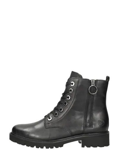 Remonte Veterschoenen Hoog, hoge veterschoenen voor dames in zwart, foto 1 van 4