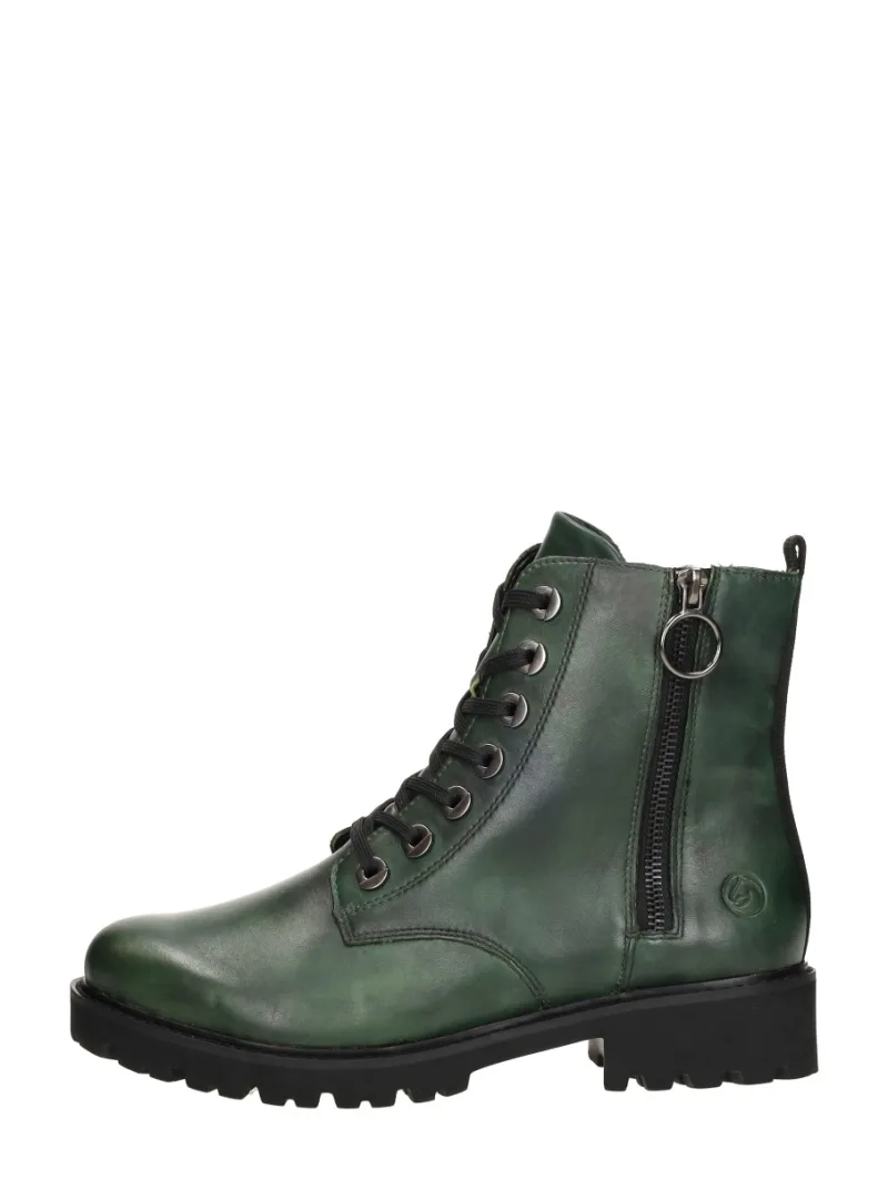 Remonte Veterschoenen Hoog, hoge veterschoenen voor dames in groen