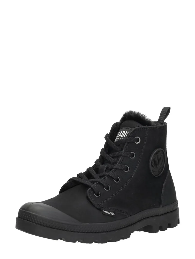 Palladium Pampa Hi Zip L, hoge veterschoenen voor dames in zwart, foto 2 van 2