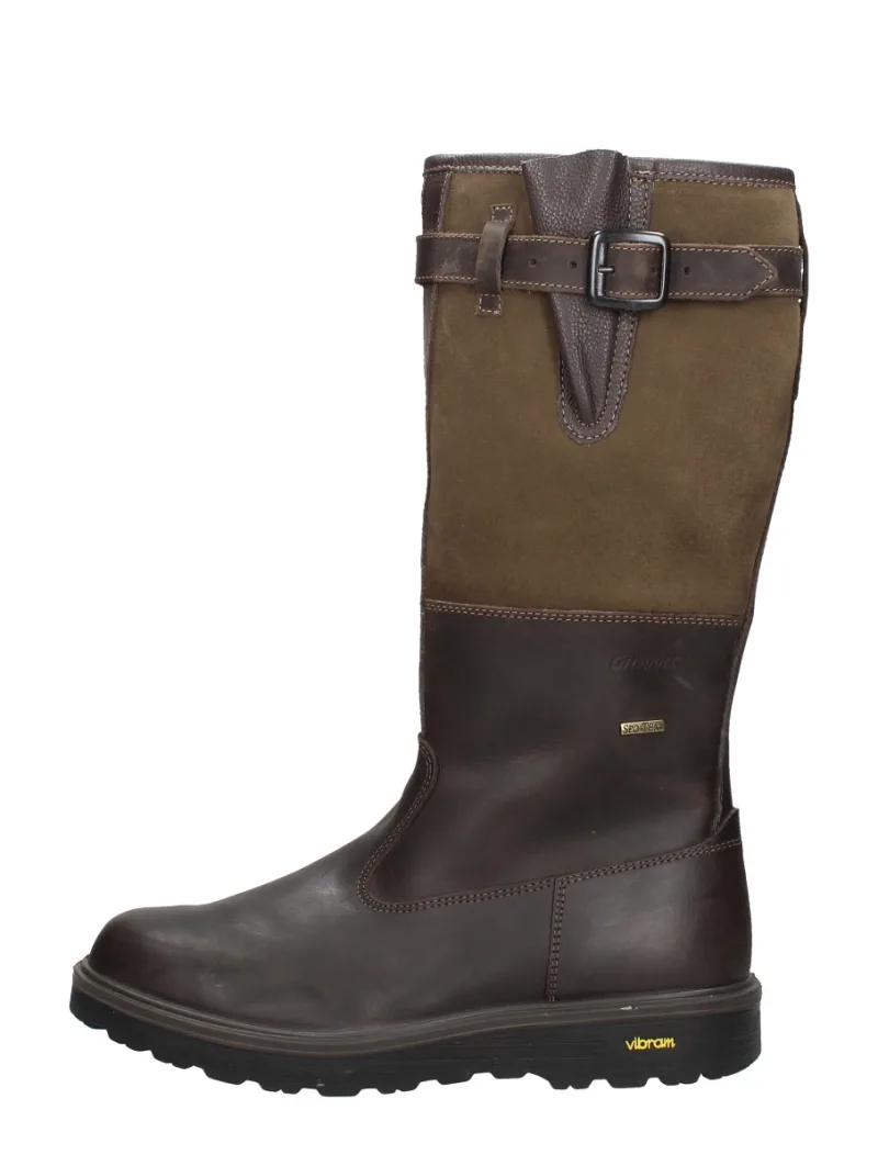 GriSport Highland, lange laarzen voor dames in donkerbruin