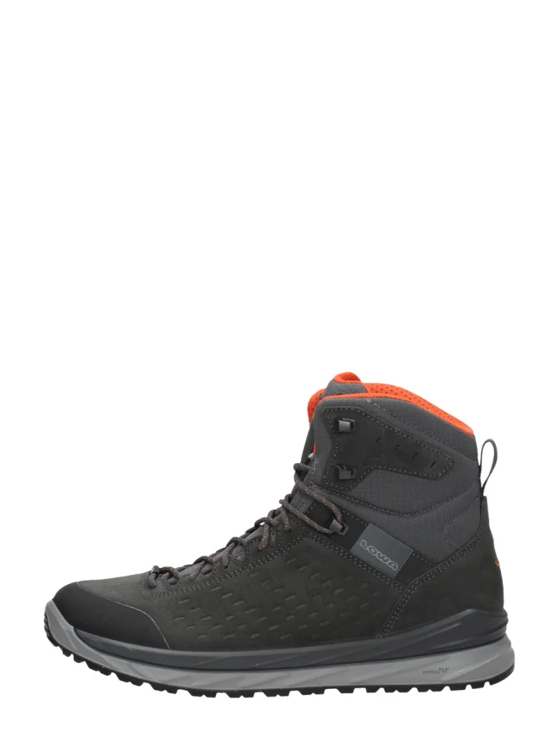 Lowa Malta GTX Mid, hoge veterschoenen voor heren in donkergrijs