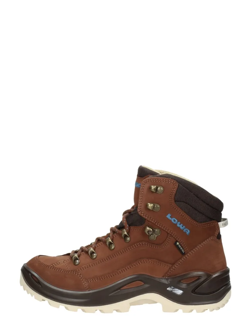 Lowa Renegade GTX Mid Ws middel bruin, hoge veterschoenen voor dames in middelbruin