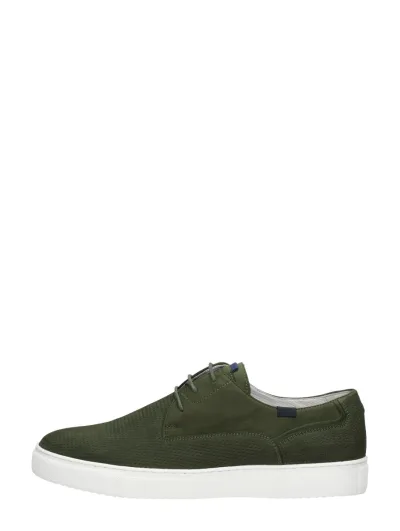 Australian Morris, lage veterschoenen voor heren in groen, foto 1 van 4
