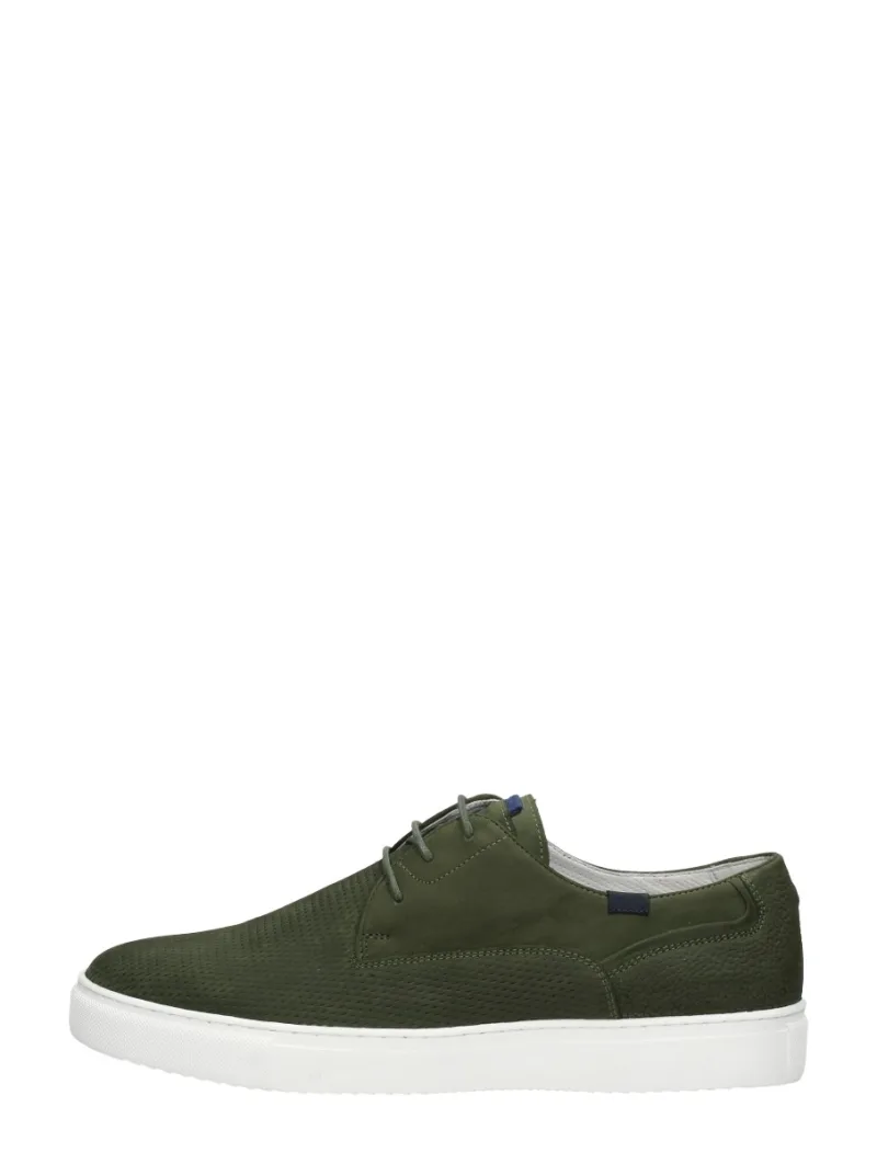 Australian Morris, lage veterschoenen voor heren in groen, foto 1 van 4