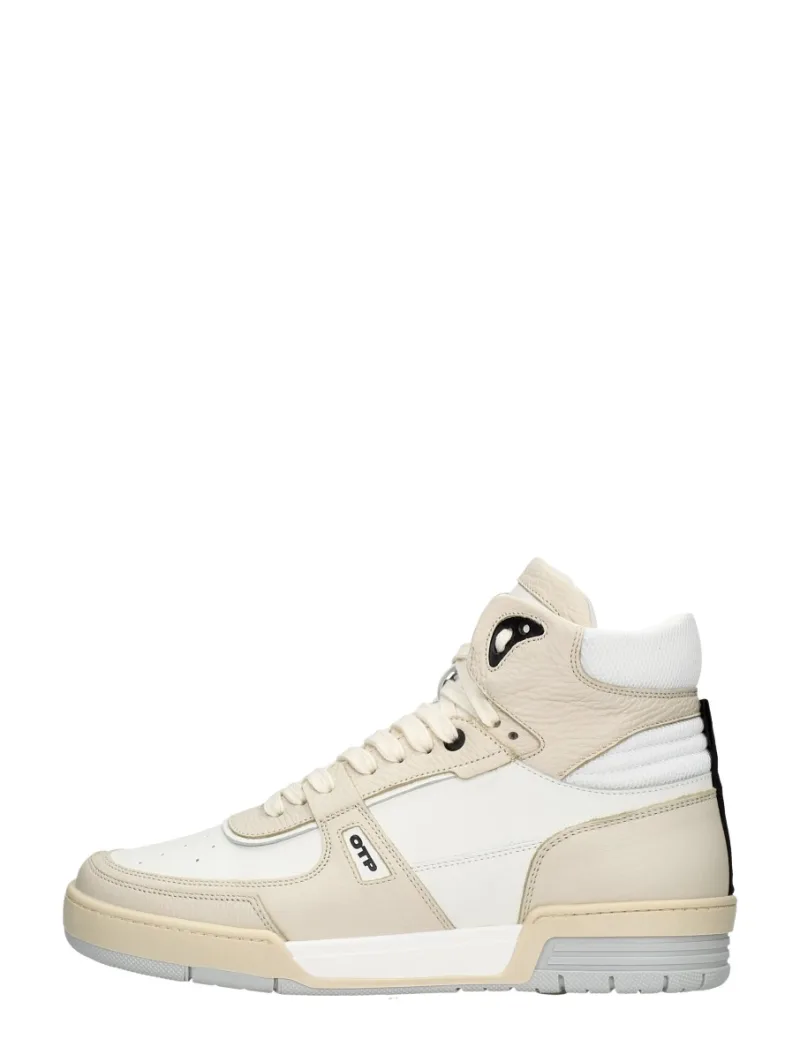 Off The Pitch Basketta Hi, hoge sneakers voor heren in wit