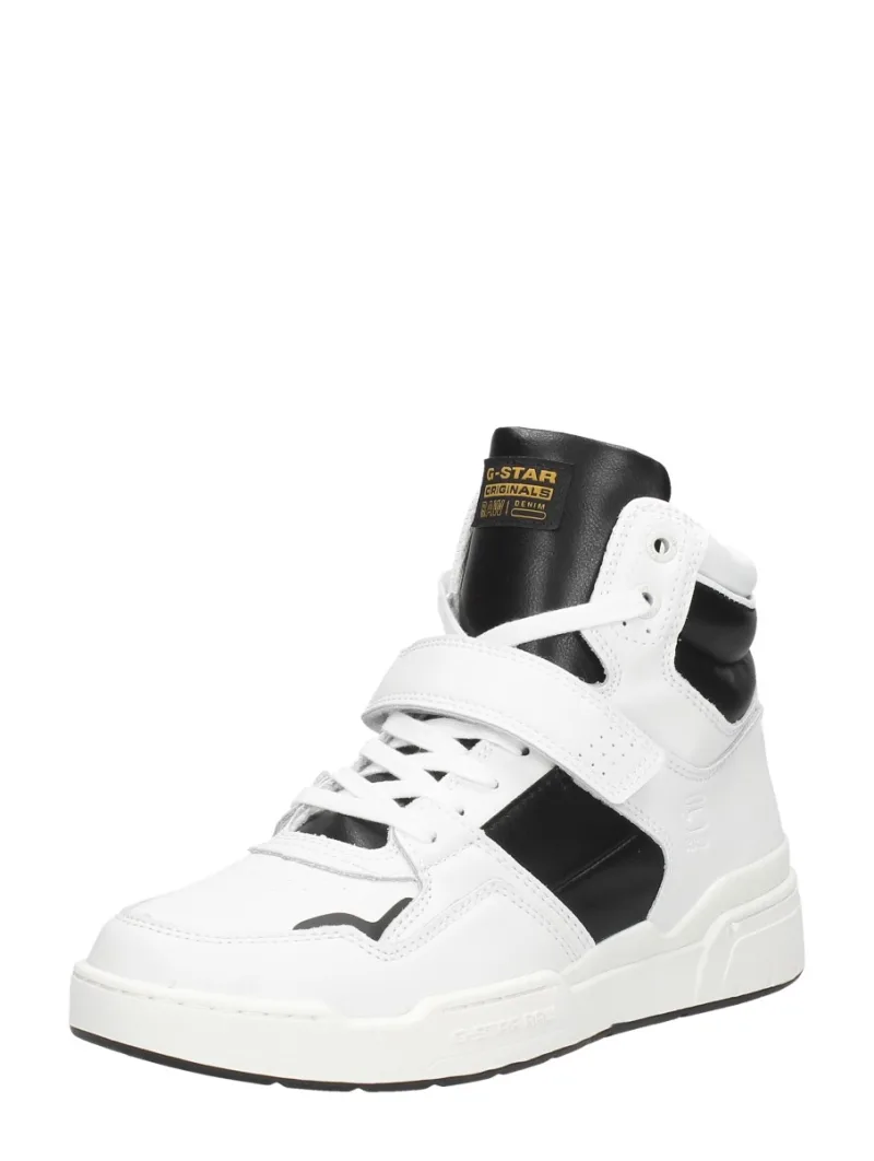 G-Star Attacc Mid BLK W, hoge veterschoenen voor dames in wit, foto 2 van 2