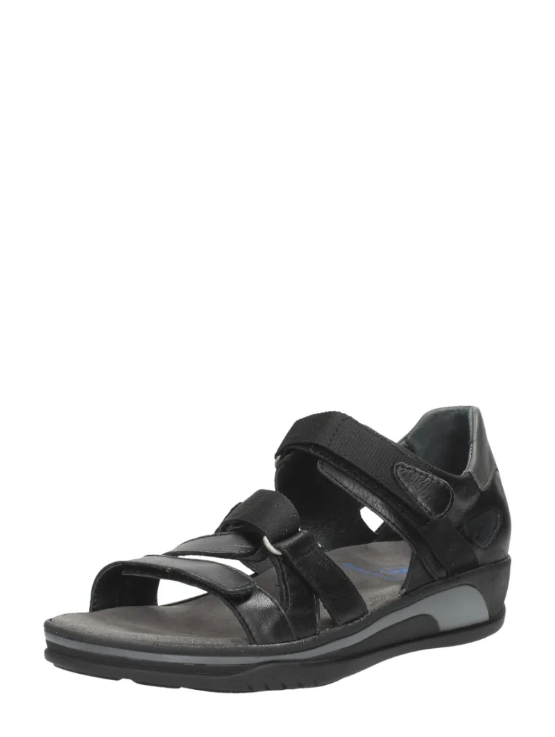Wolky Desh, sandalen plat voor dames in zwart, foto 2 van 2