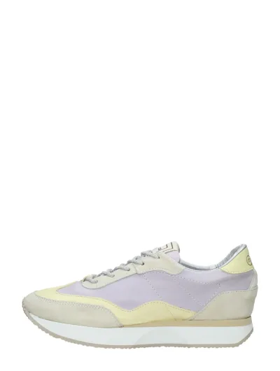 MJUS Veterschoenen Laag, lage veterschoenen voor dames in lila, foto 1 van 4