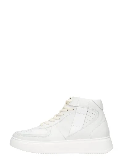 MJUS Veterschoenen Hoog, hoge veterschoenen voor dames in wit, foto 1 van 4