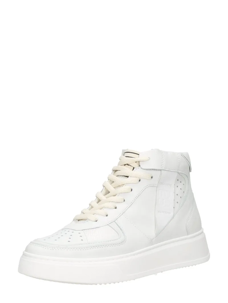 MJUS Veterschoenen Hoog, hoge veterschoenen voor dames in wit, foto 2 van 2