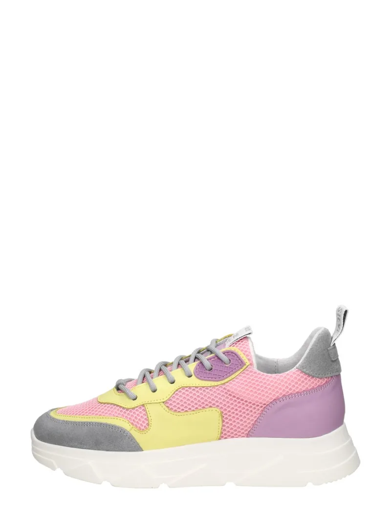 Steve Madden Pitty, lage veterschoenen voor dames in roze, foto 1 van 4