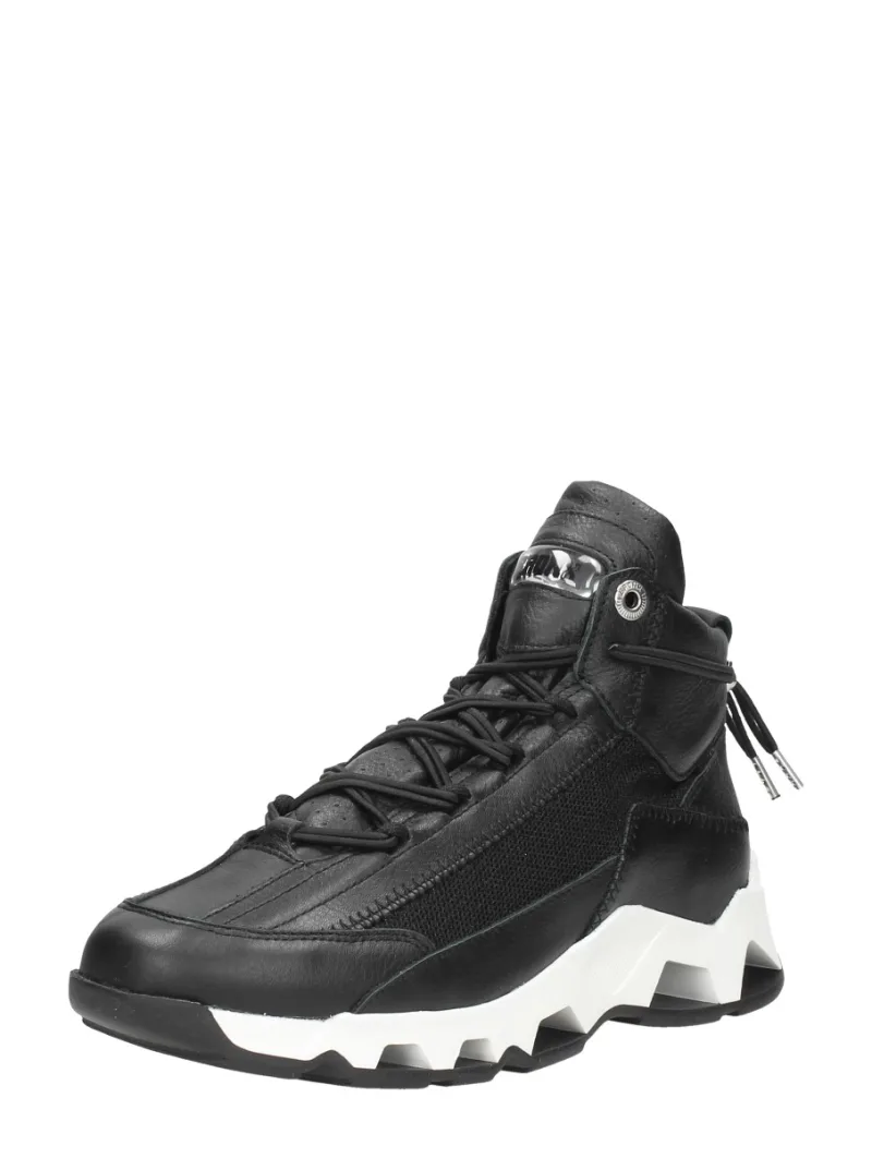 Bronx Epic, hoge veterschoenen voor dames in zwart, foto 2 van 2