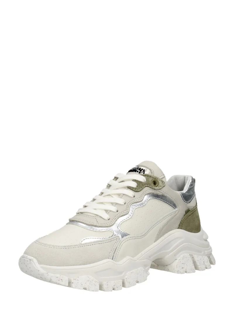 Bronx Tayke-Over, lage veterschoenen voor dames in gebroken wit, foto 2 van 2