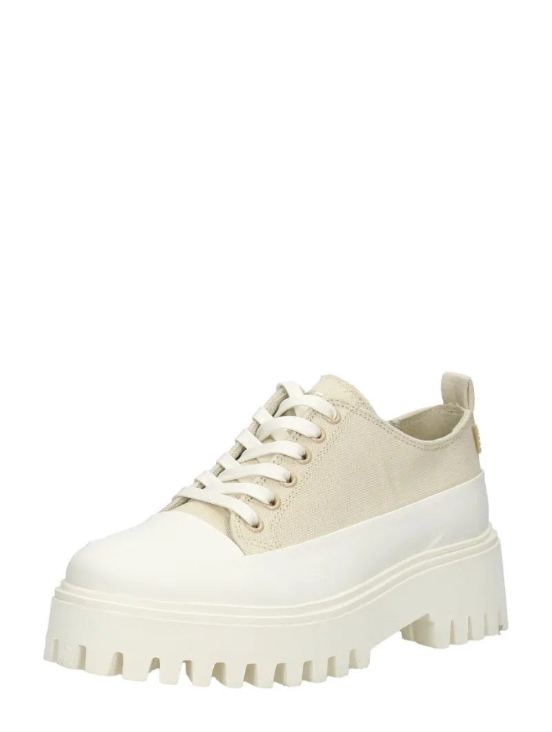 Bronx Groov-y, lage veterschoenen voor dames in beige, foto 2 van 2