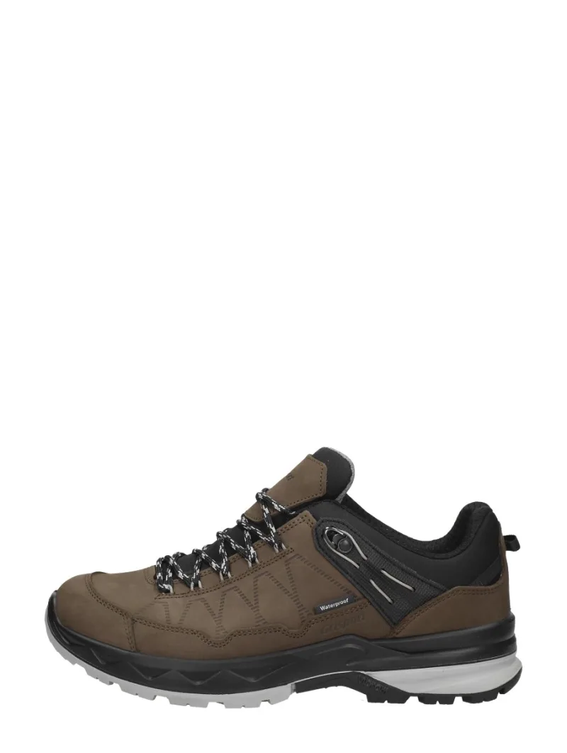 GriSport GRI Tampa Low, lage veterschoenen voor heren in donkerbruin