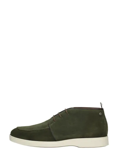 Berkelmans Jerez, lage veterschoenen voor heren in groen, foto 1 van 4