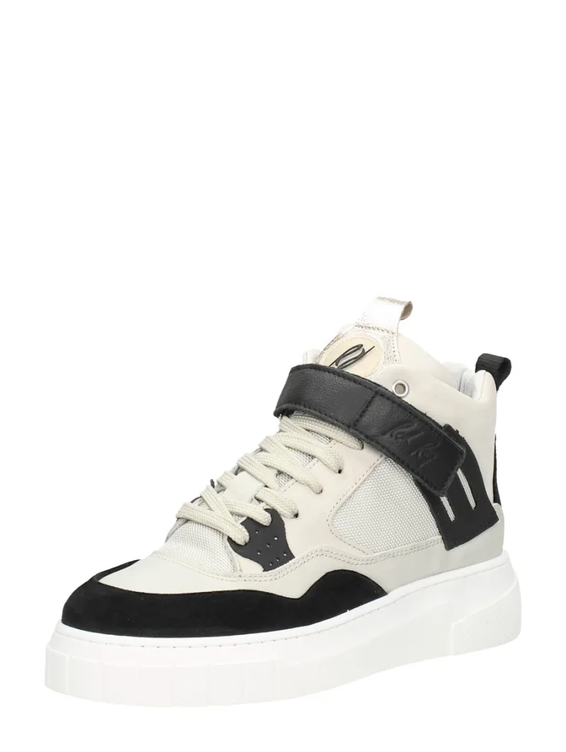 Red Rag Women High Top Sneaker, hoge veterschoenen voor dames in zwart, foto 2 van 2