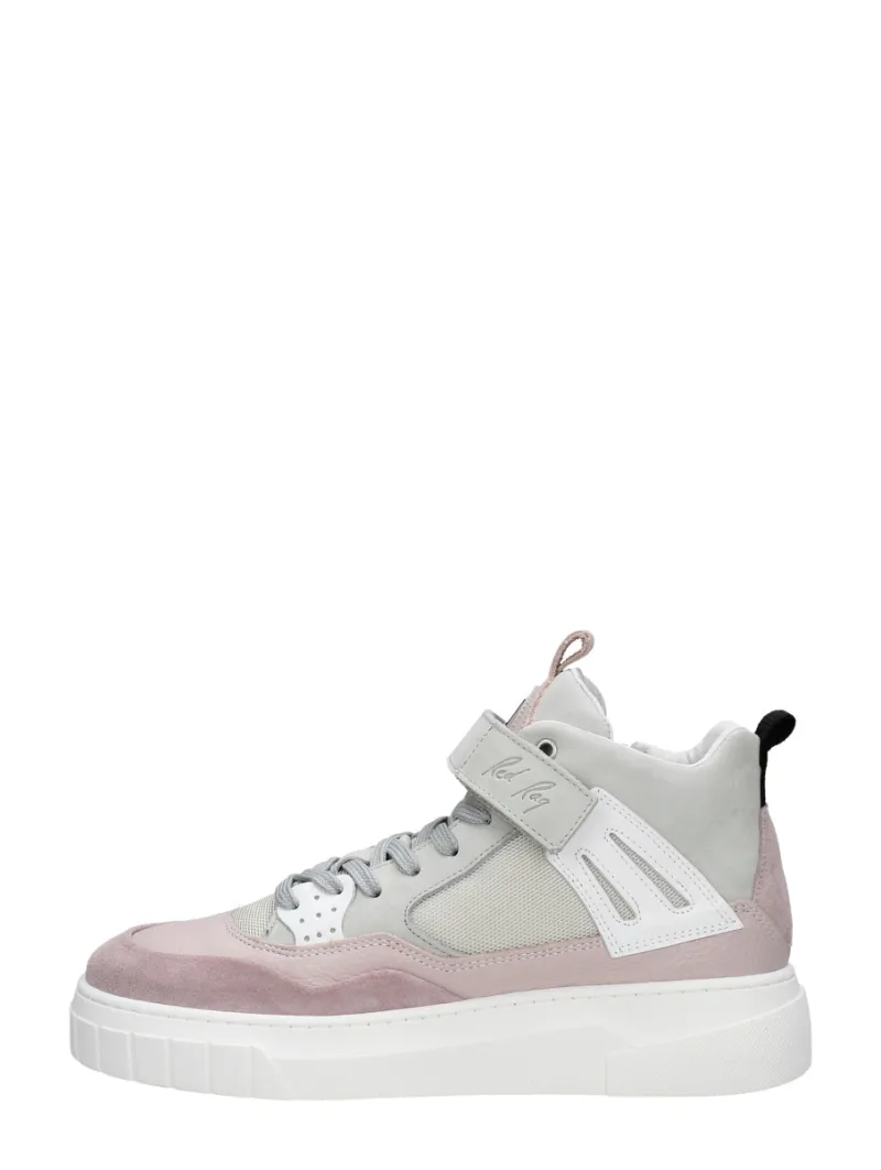 Red Rag Women High Top Sneaker, hoge veterschoenen voor dames in lila