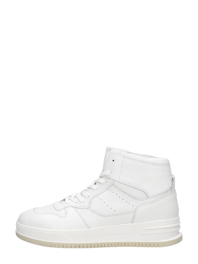 Sub55 Veterschoenen Hoog, hoge veterschoenen voor dames in wit