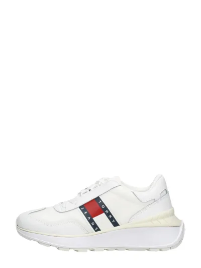 Tommy Hilfiger Tommy Jeans Fashion Retro Run, lage sneakers voor dames in wit, foto 1 van 4