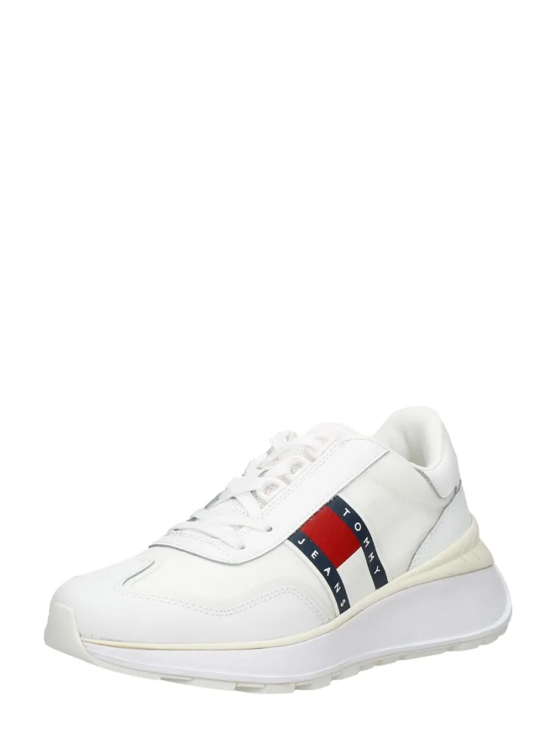 Tommy Hilfiger Tommy Jeans Fashion Retro Run, lage sneakers voor dames in wit, foto 2 van 2