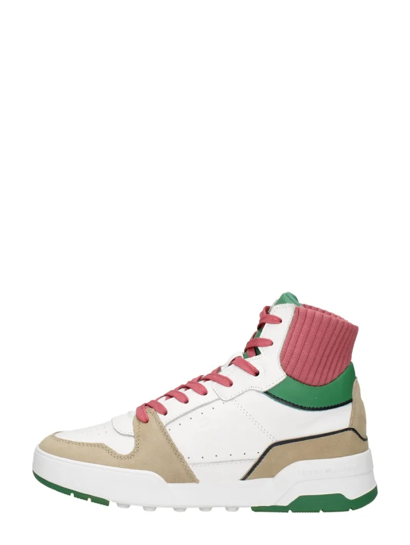 Tommy Hilfiger High Cut Seasonal Basket Sneaker, hoge sneakers voor dames in wit