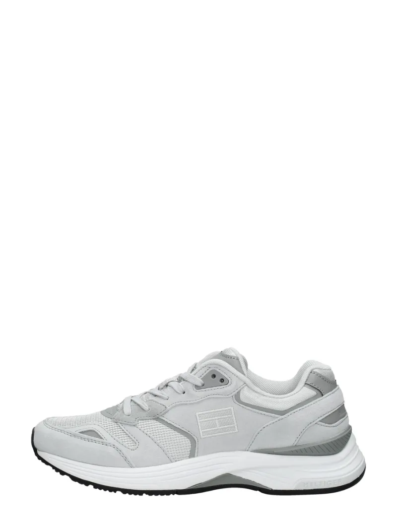 Tommy Hilfiger Modern Prep Sneaker, lage veterschoenen voor heren in grijs
