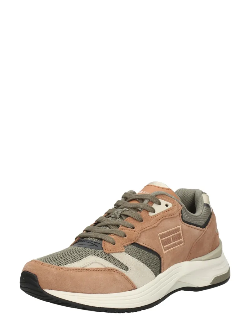Tommy Hilfiger Modern Prep Sneaker middel bruin, lage veterschoenen voor heren in middelbruin, foto 2 van 2