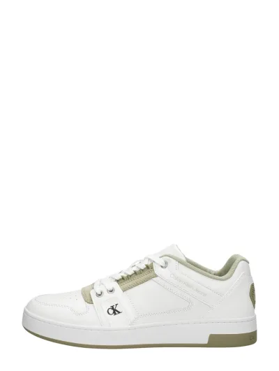 Calvin Klein Cupsole Laceup Basket Low LTH, lage veterschoenen voor heren in wit, foto 1 van 4