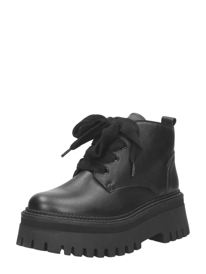 Bronx Groov-y Chunks, hoge veterschoenen voor dames in zwart, foto 2 van 2