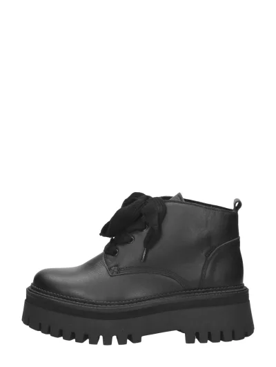 Bronx Groov-y Chunks, hoge veterschoenen voor dames in zwart, foto 1 van 4