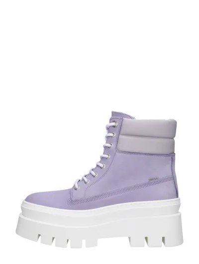 Bronx Evi-Ann, hoge veterschoenen voor dames in lila, foto 1 van 4