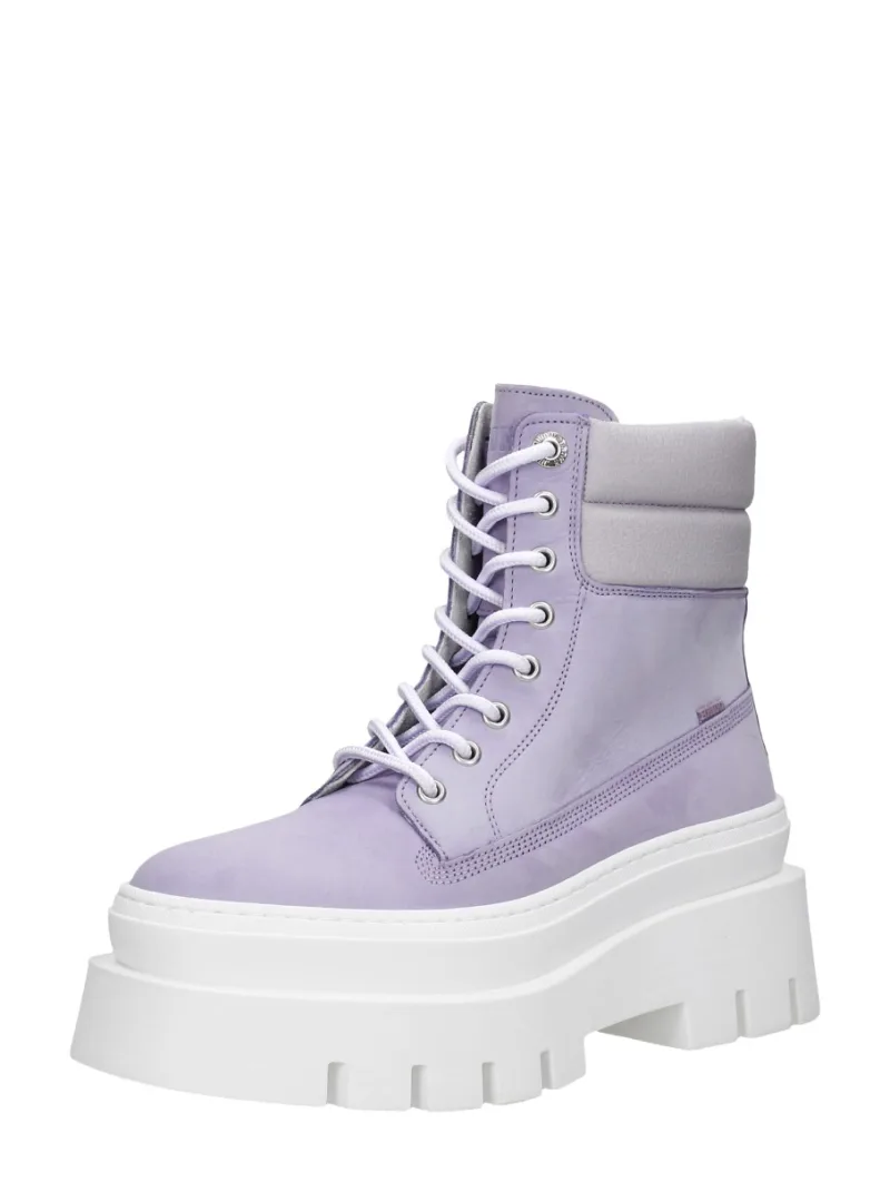 Bronx Evi-Ann, hoge veterschoenen voor dames in lila, foto 2 van 2