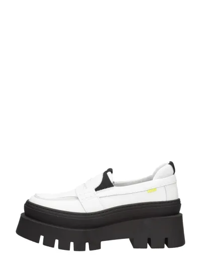 Bronx Evi-Ann, instappers & loafers voor dames in wit, foto 1 van 4