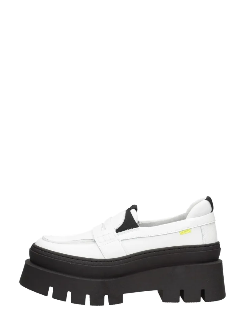 Bronx Evi-Ann, instappers & loafers voor dames in wit
