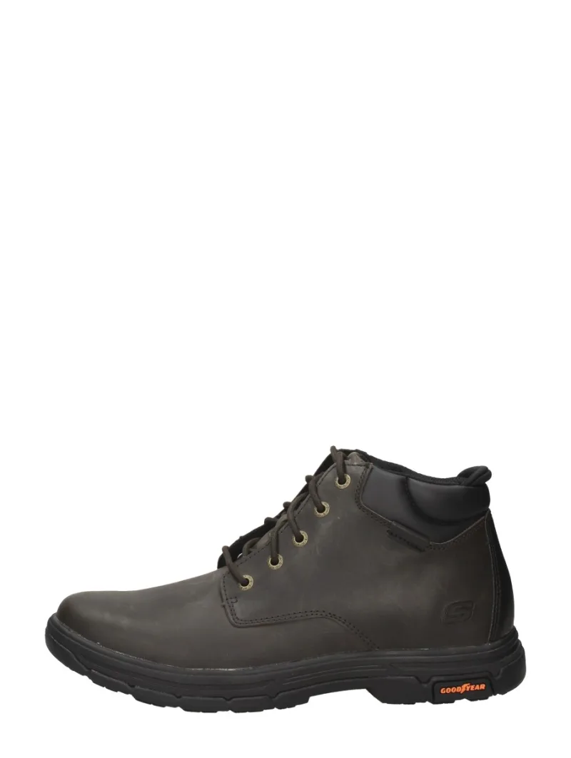 Skechers Relaxed Fit: Segment 2.0 - Brogden, hoge veterschoenen voor heren in donkerbruin